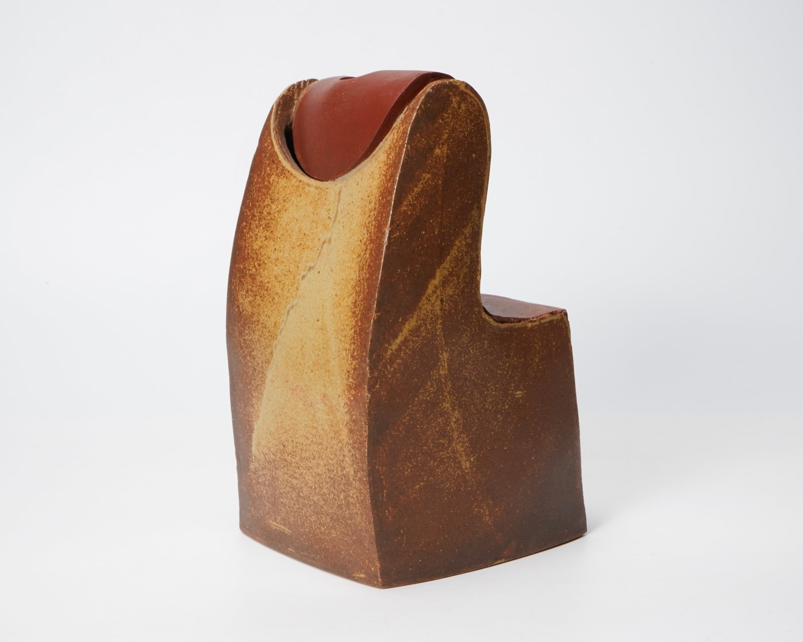 Kiyomizu Rokubei VII 七世清水六兵衛, Stoneware Flower Vase “Seki-Ka-To 5" 席花陶・五, 1989