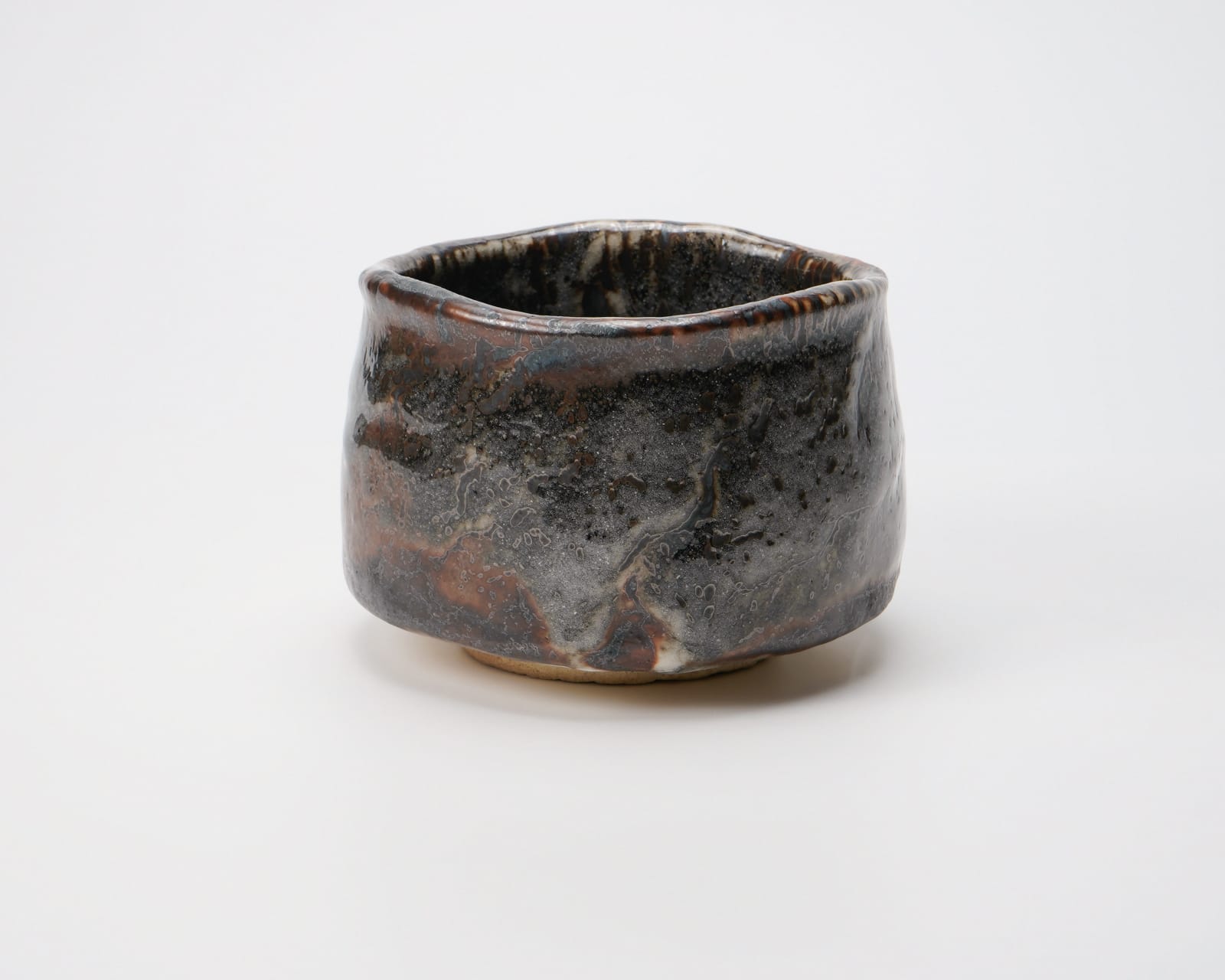 Tamaoki Yasuo 玉置保夫, Gray shino teabowl 鼠志野茶碗, 2007