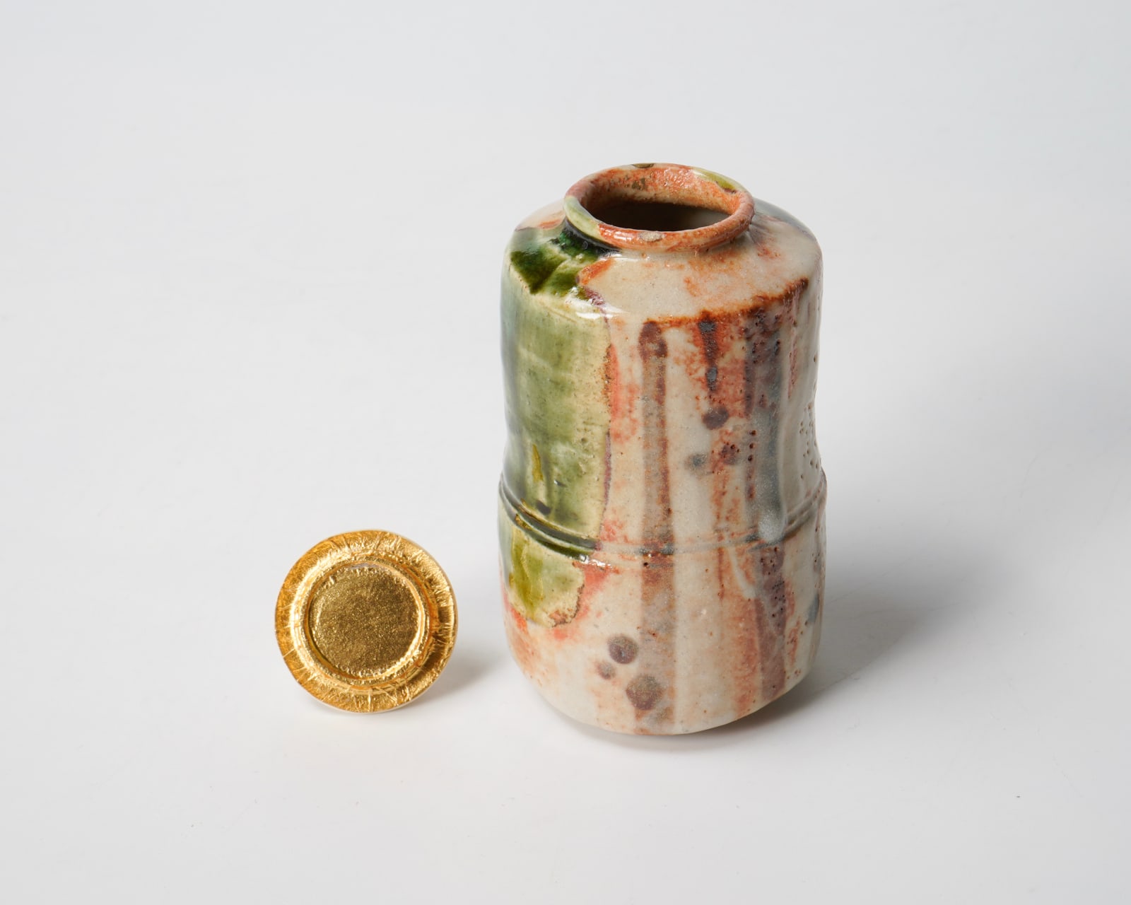 Nagae Koshi 永江港史, Oribe tea caddy 織部茶入