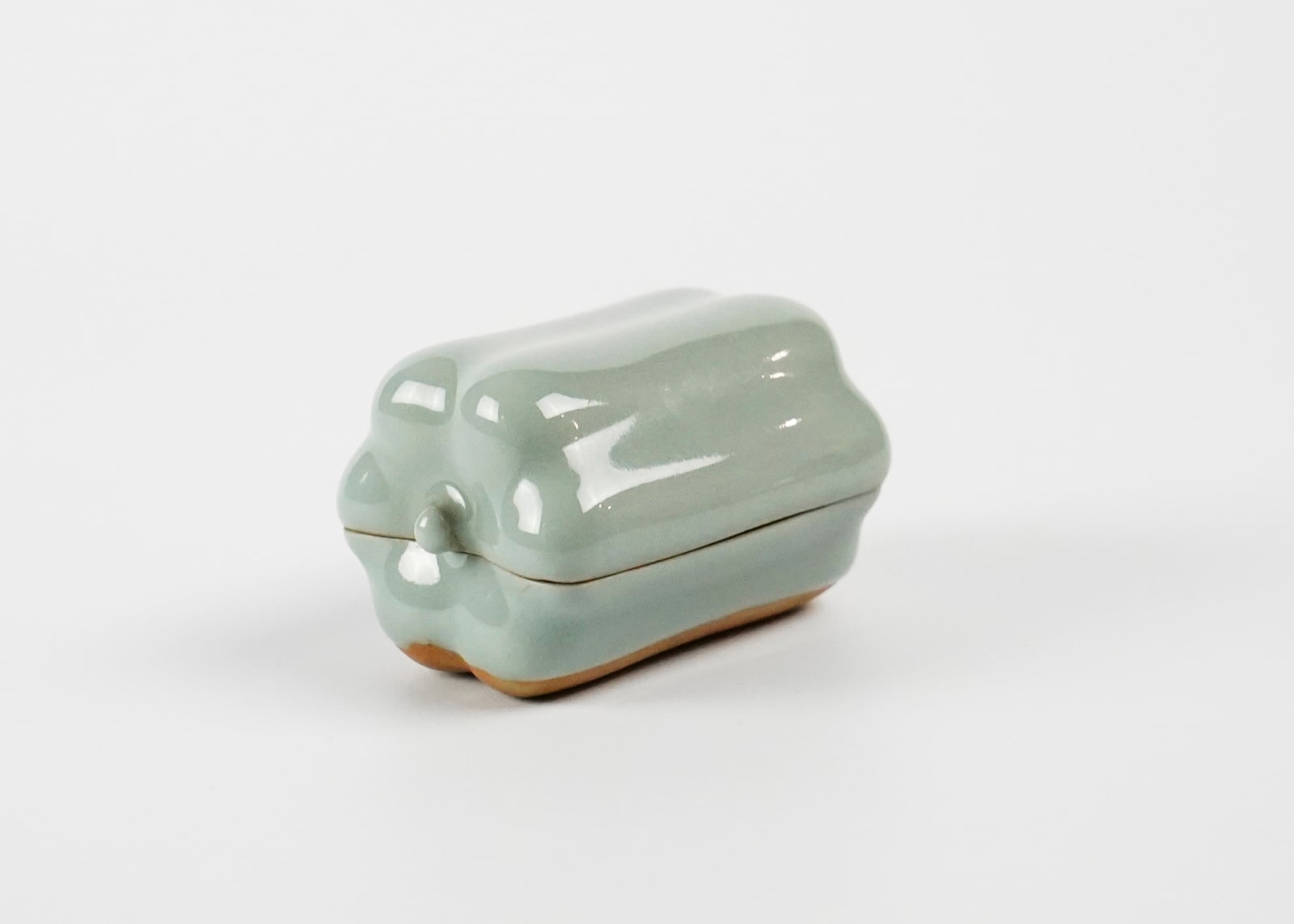 SUWA Sozan 諏訪蘇山, Gourd Incense Container 瓜形香合