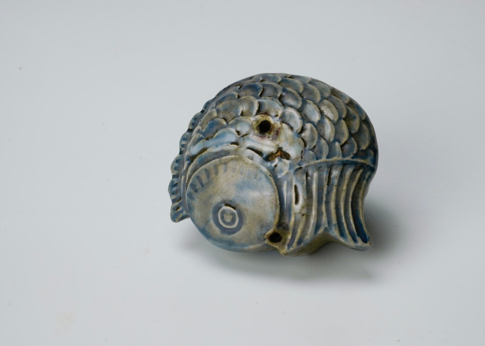 Water dropper in the shape of a fish, Late 19th century