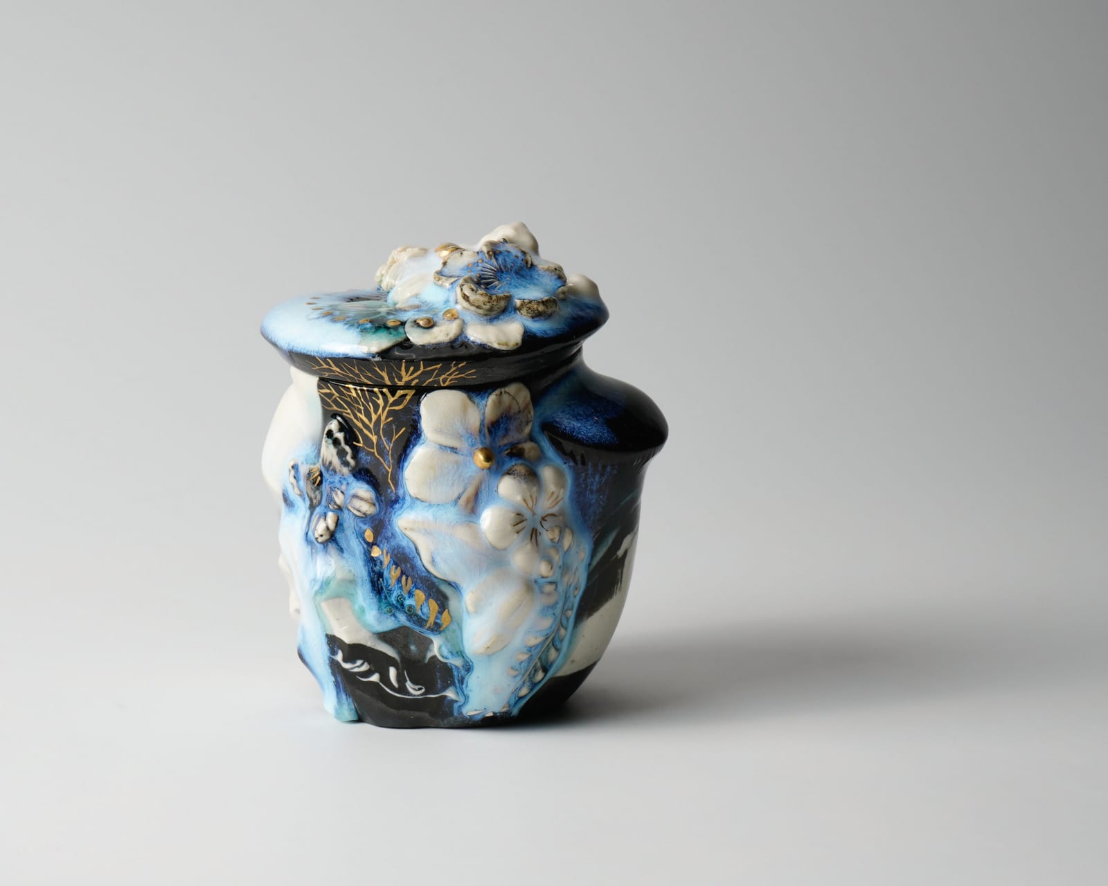 Oishi Sayaka 大石早矢香, No.4 Tea caddy "Kinoko (mushroom)" 茶入, 2024