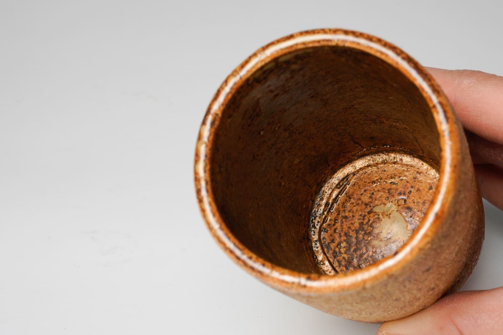 Kawamoto Goro 河本五郎, Ash Glazed Mukozuke / Yunomi 灰釉鳥