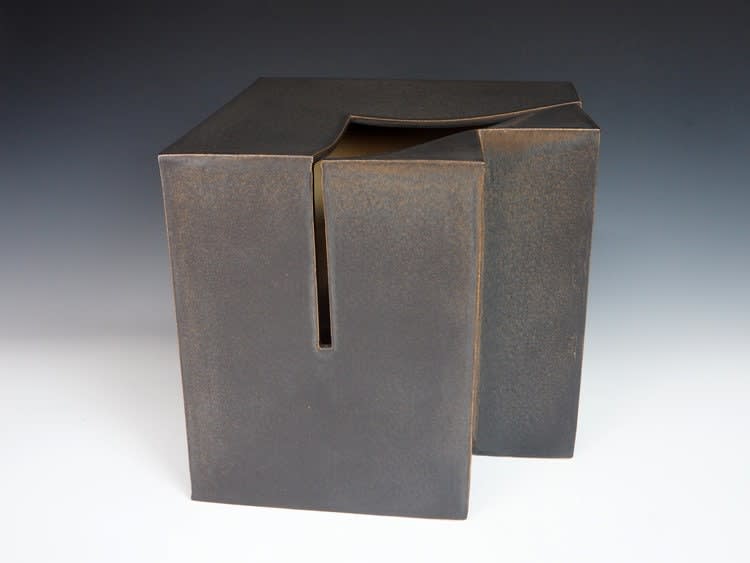 Kiyomizu Rokubei VIII 八代 清水六兵衛, Sculpture Cube, 1987 | Dai Ichi Arts |  Japanese Modern Art