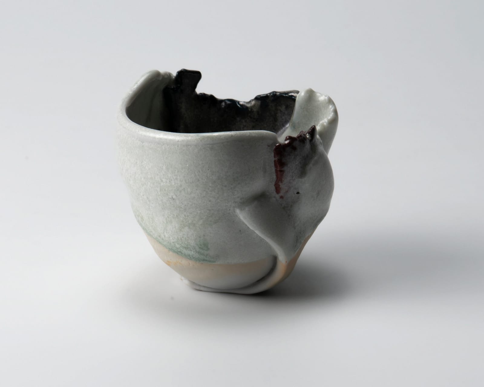 Kato Mami 加藤真美, Frost glazed sake cup 1, 2025