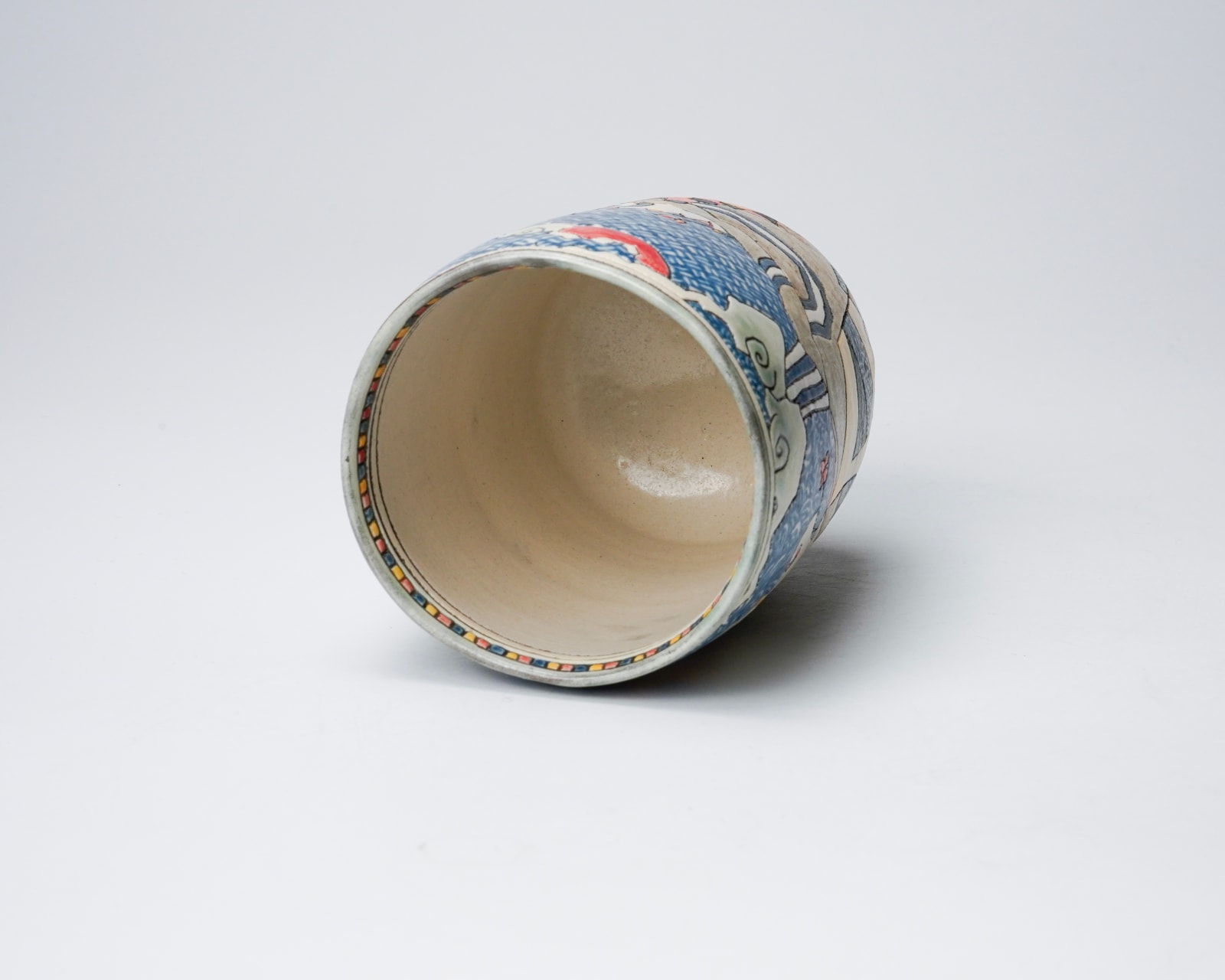 KOMAGO Tetsutarou 小孫哲太郎, No.22 Polychrome Yunomi with