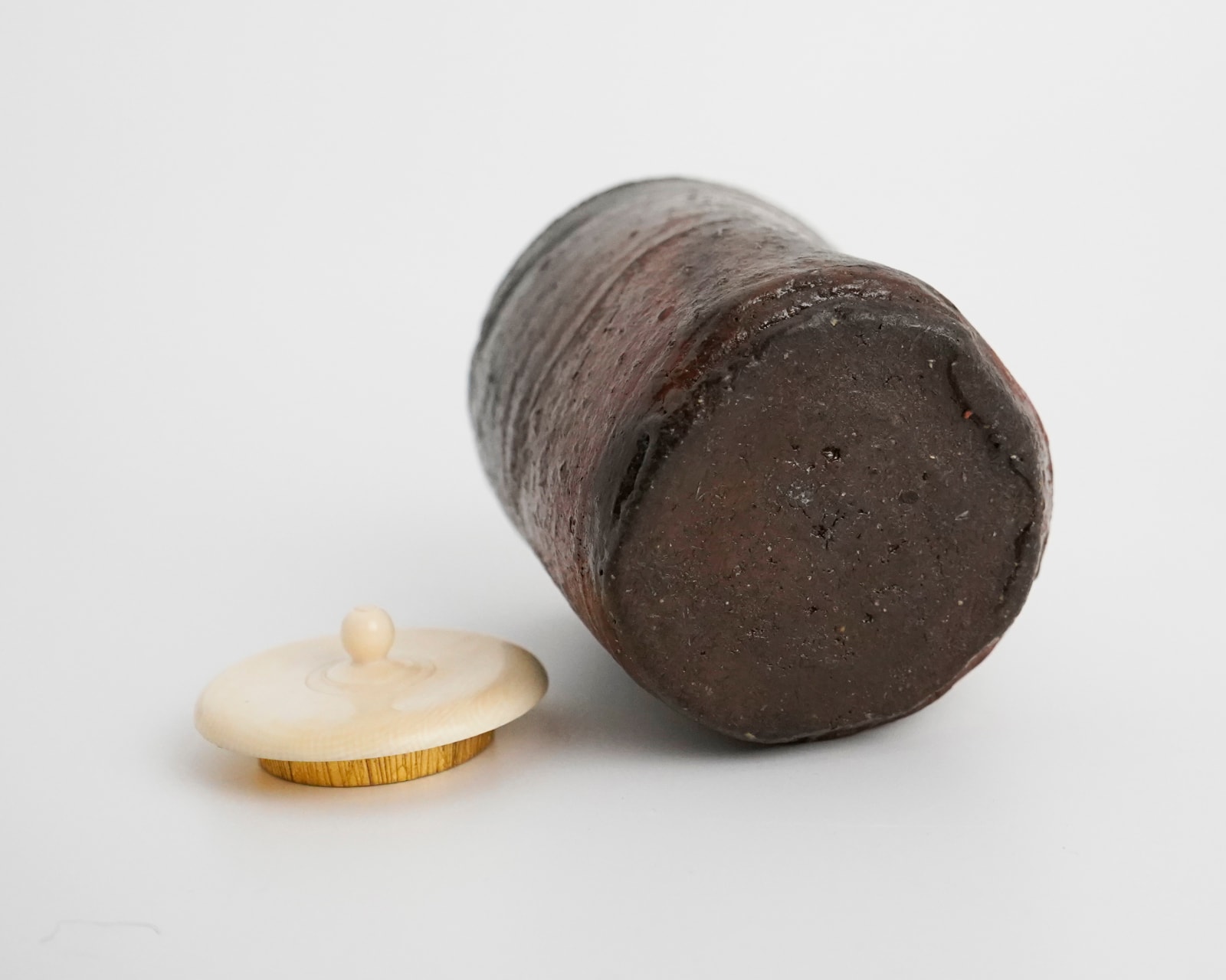 ABE Anjin 安倍安人, Bizen Tea Caddy 備前茶入