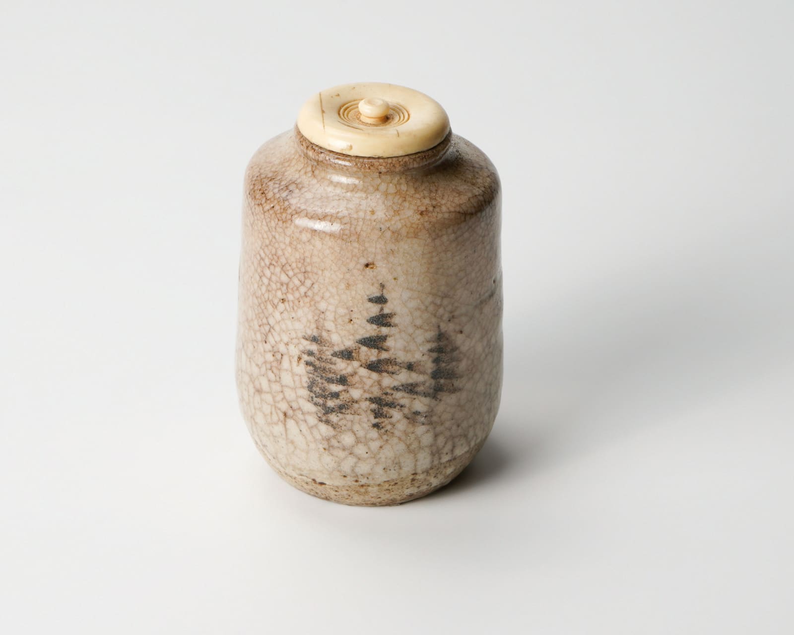 Moriyama Kankei 森山歓渓, Ko Shino tea caddy