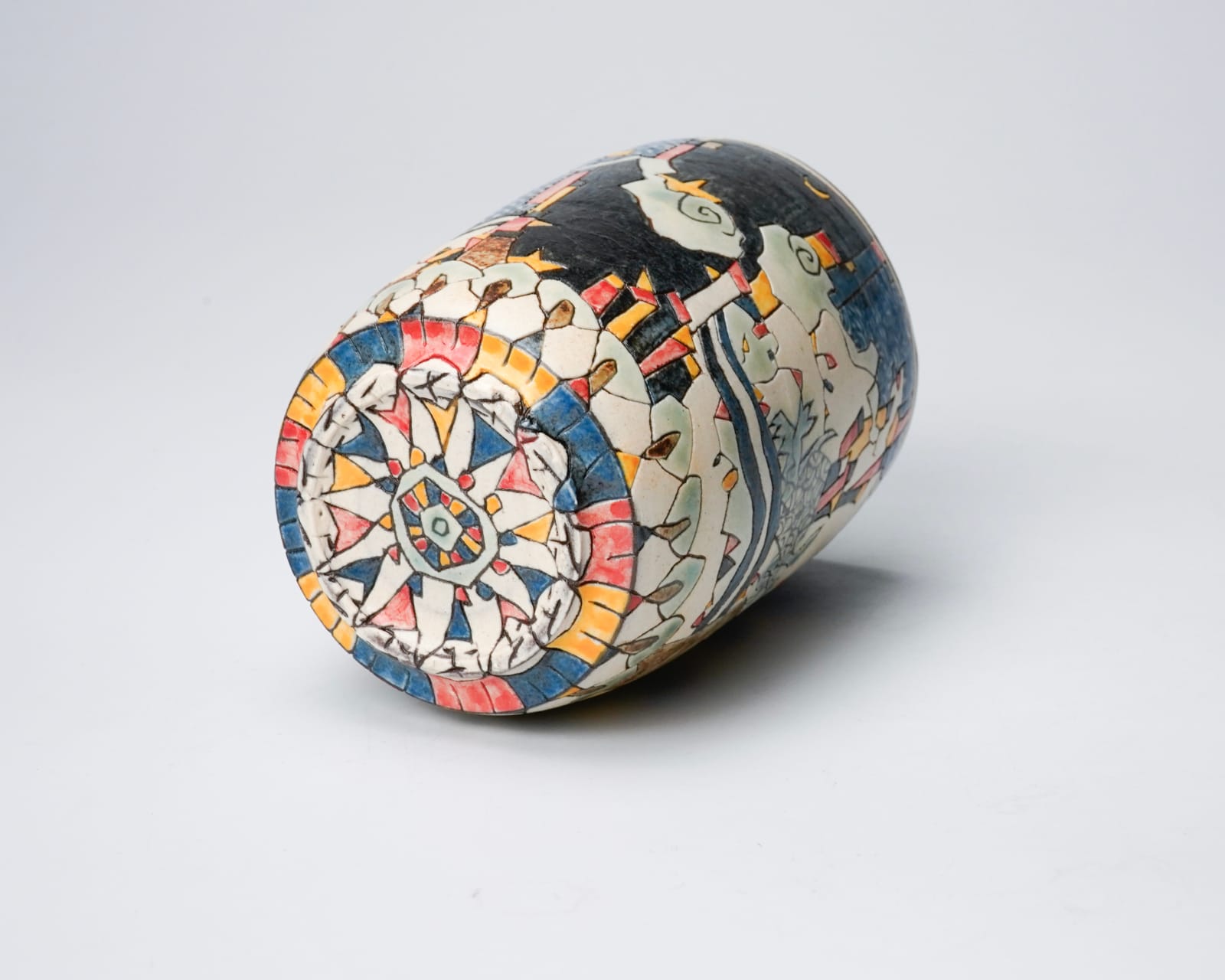 KOMAGO Tetsutarou 小孫哲太郎, No.22 Polychrome Yunomi with