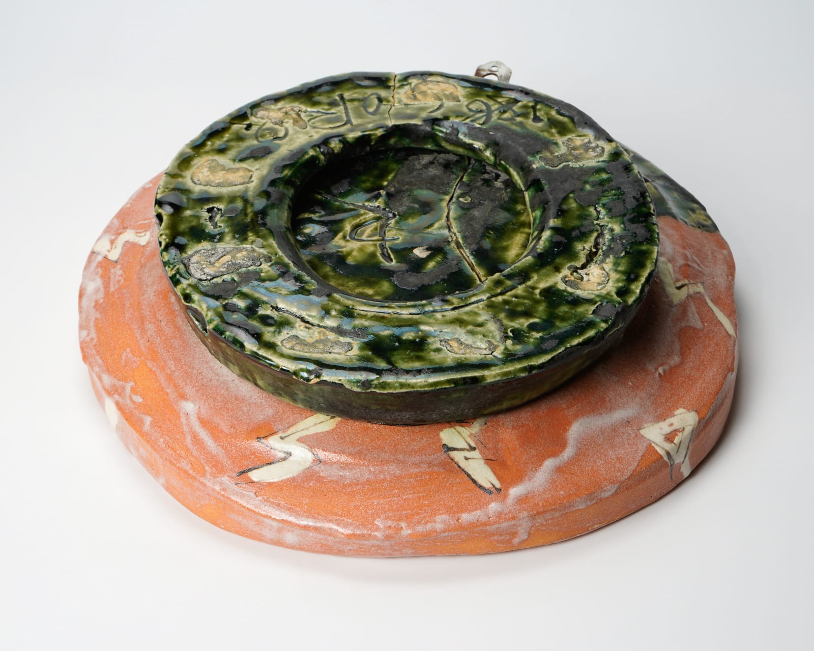 Suzuki Goro 鈴木五郎, Oribe hanging plate