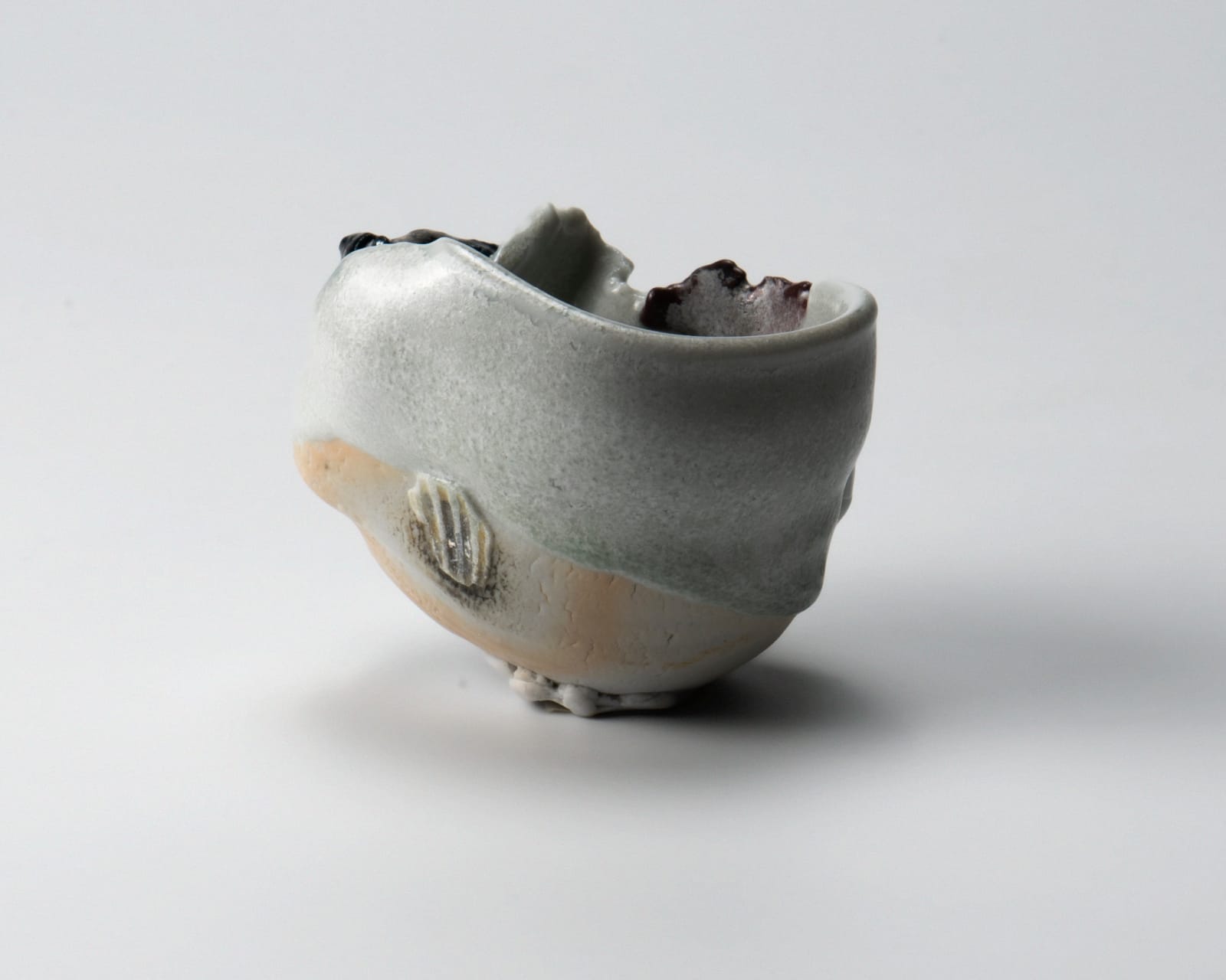 Kato Mami 加藤真美, Frost glazed sake cup 1, 2025