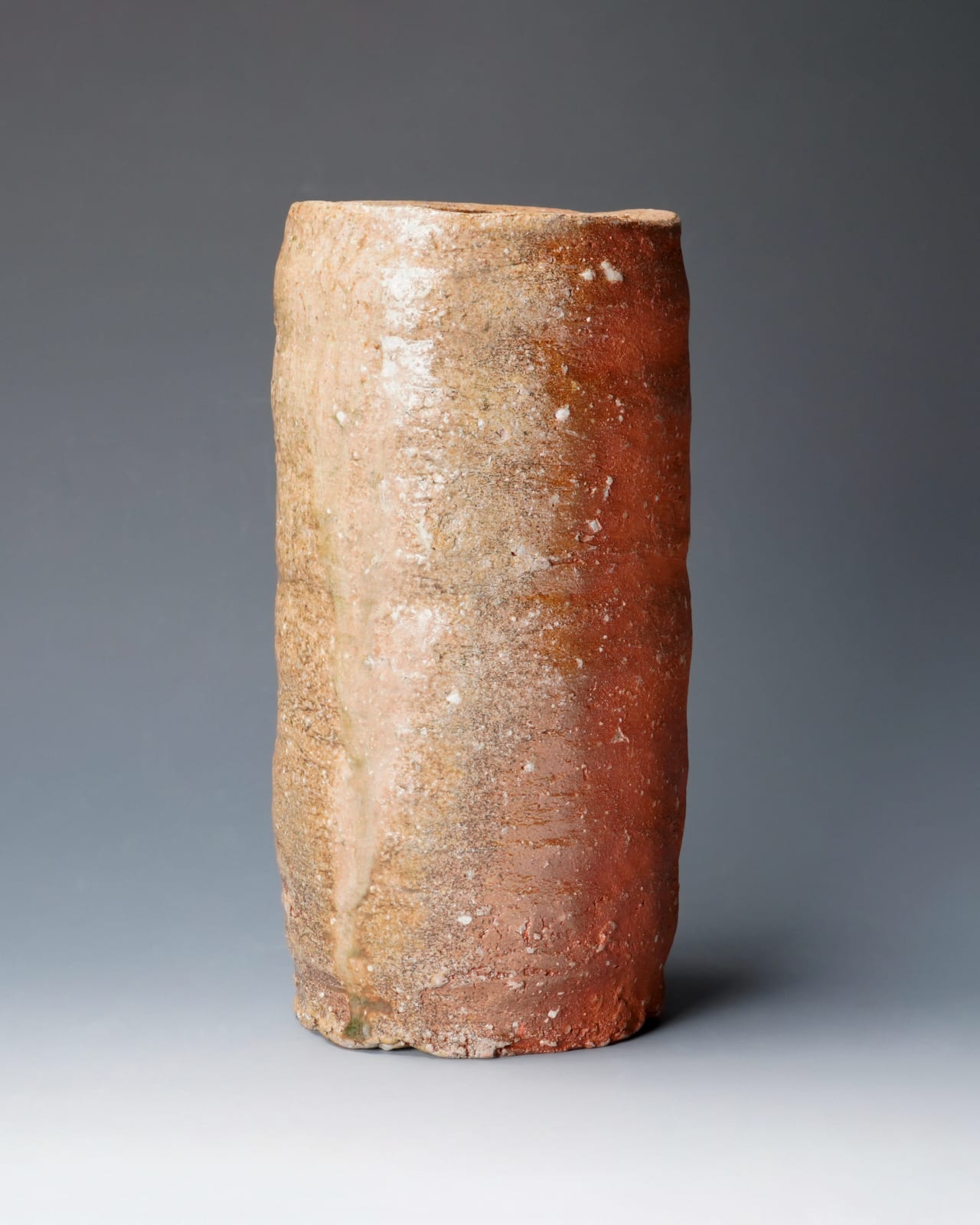 Sugimoto Sadamitsu 杉本貞光, Shigaraki Flower Vase 信楽花入