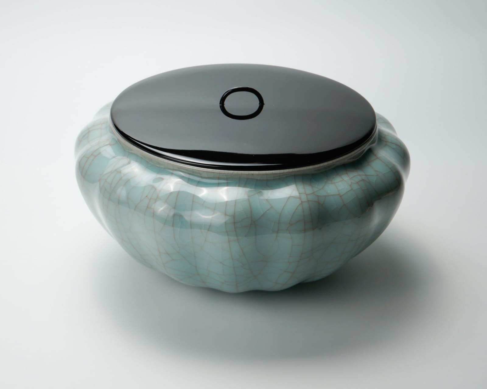 Kawase Shinobu 川瀬 忍, Celadon water jar 青磁水指, Late 1980's