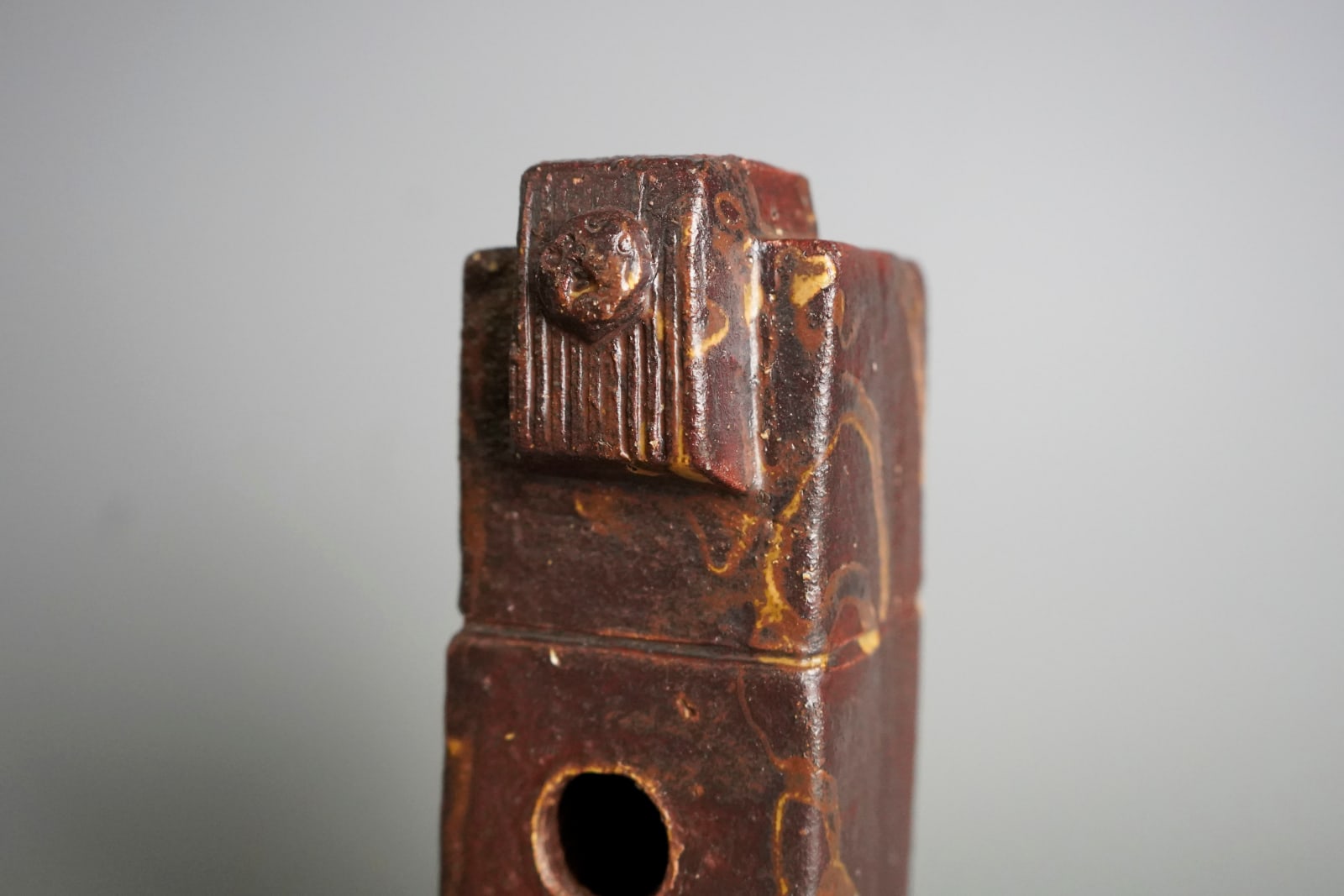 Kumakura Junkichi 熊倉順吉, Irabo Glazed Clay Statue 伊羅保釉 泥像, 1960s
