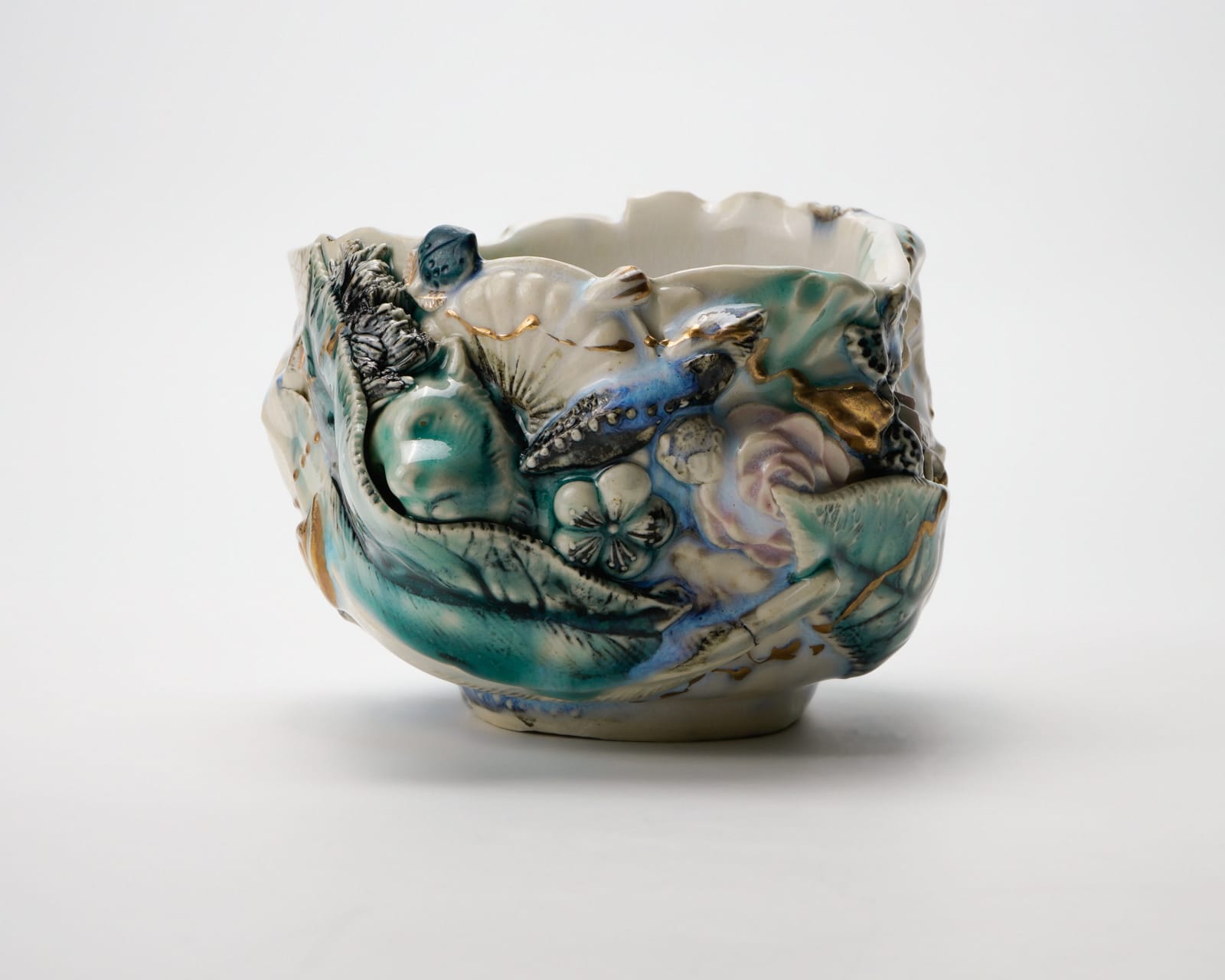 Oishi Sayaka 大石早矢香, No.5 Teabowl "Mono no aware -owl-"モノノアワレ茶盌 , 2024