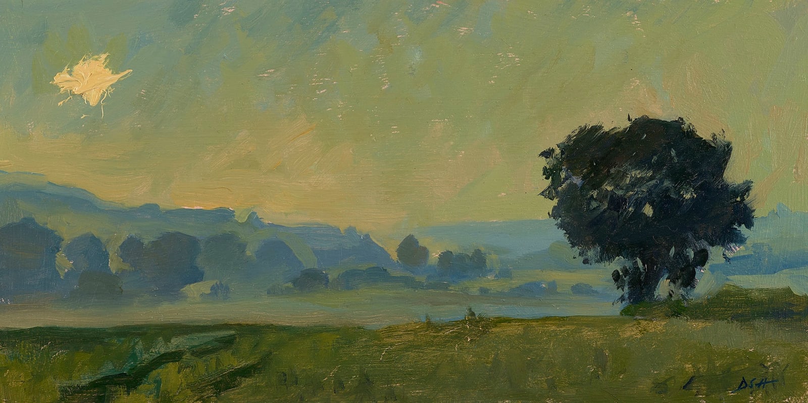 Daisy Sims Hilditch, Early Morning Mist, Sunrise, 2021