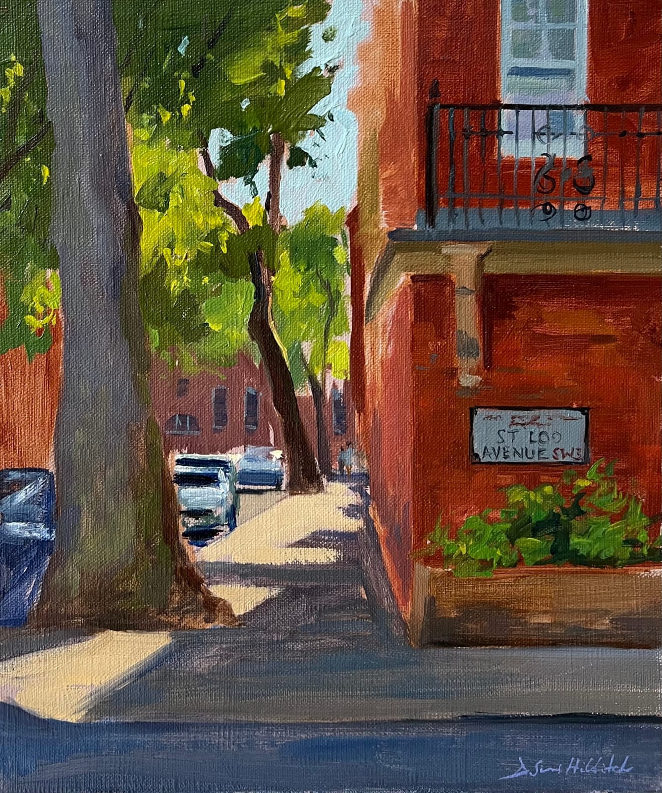 Daisy Sims Hilditch, Summer morning on Flood Street, 2024