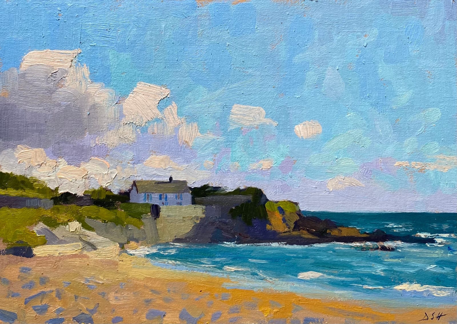 Daisy Sims Hilditch, Evening light, Constantine Bay, 2022