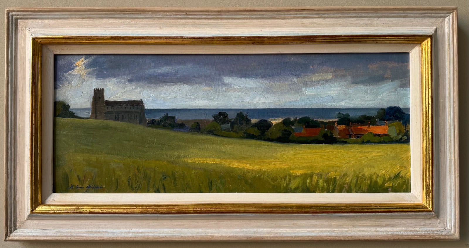 Daisy Sims Hilditch, Salthouse Church, summer storm clouds , 2024