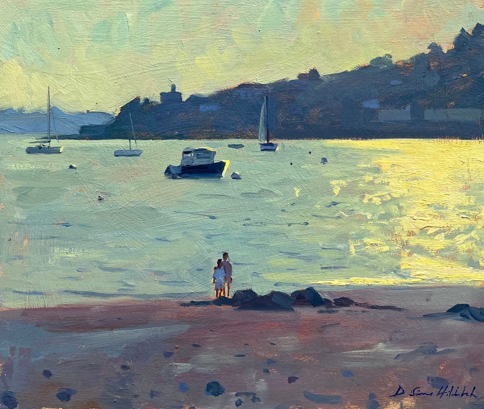 Daisy Sims Hilditch, Evening light, Summers Beach