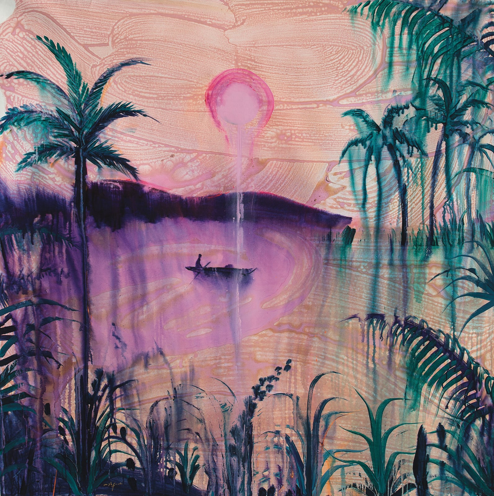 Omar Mahfoudi, Pink Lake, 2022