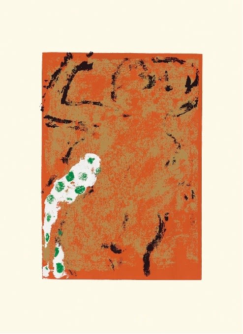 Paul Crotto, Orange Nude, Green Spot Towel