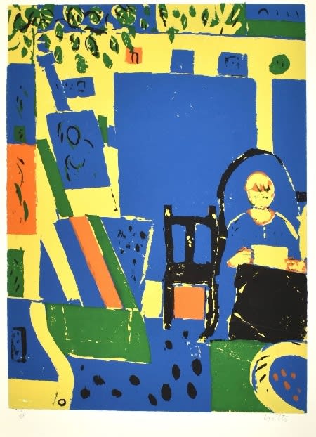 Paul Crotto, Boy in a Chair, studio