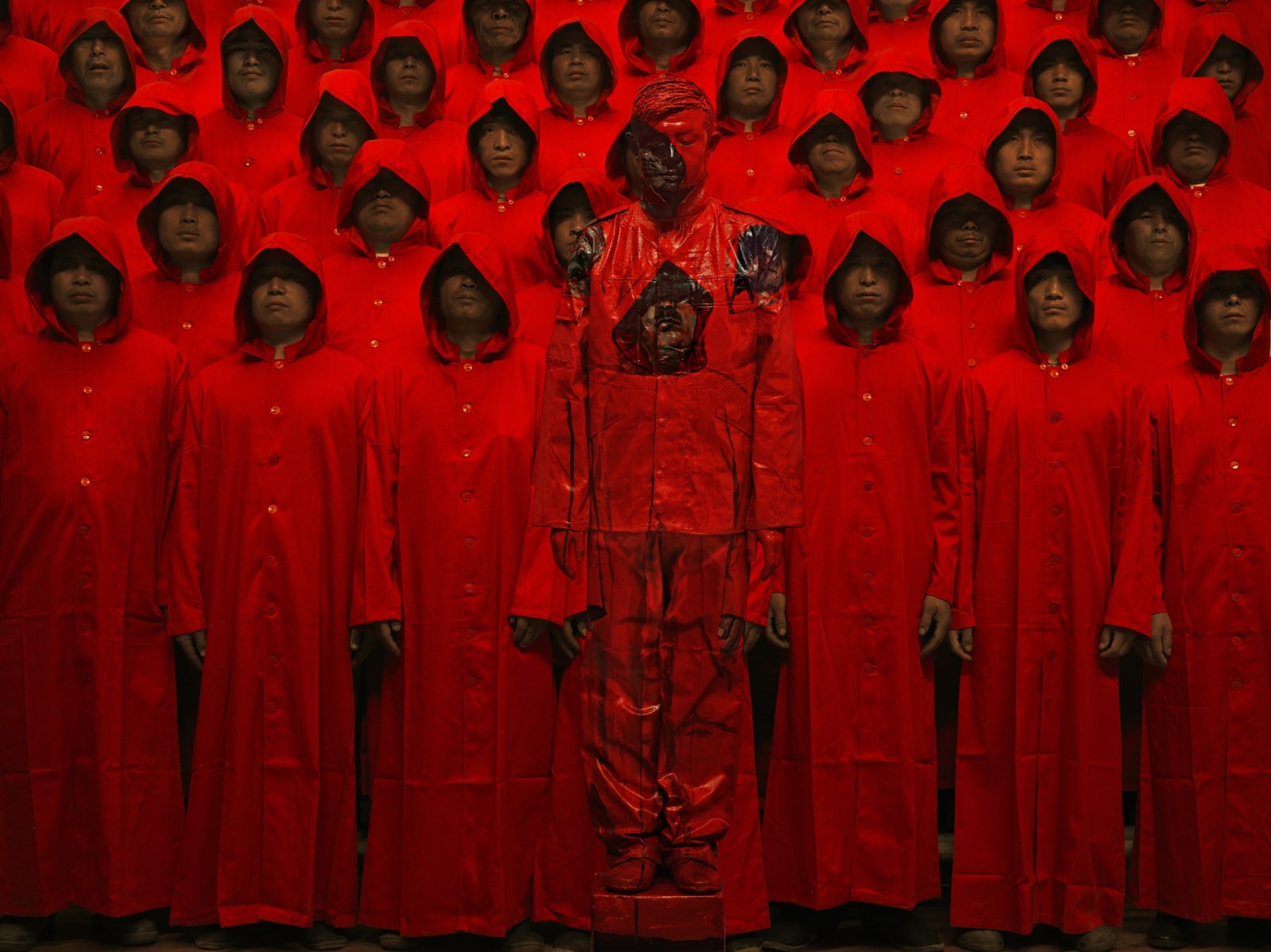 Liu Bolin, Red No.1 (medium), 2012
