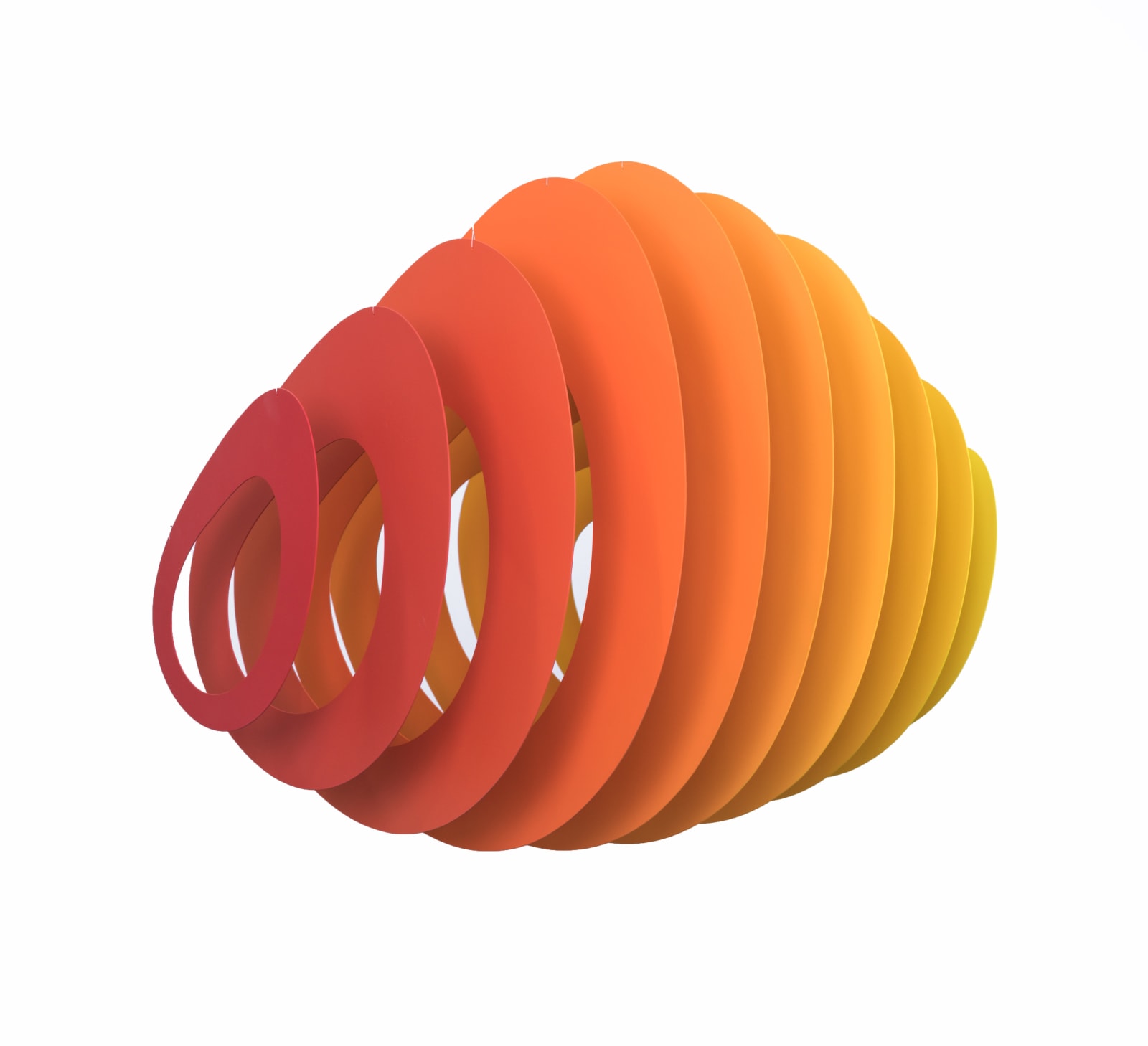 Jan Kalab, Form of Void 624 C (Orange Gradient), 2024