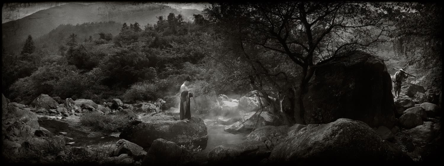 Maleonn, A hermit playing flute and an accidental audience, 2017