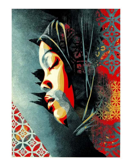 Shepard Fairey, Meditation Woman, 2025