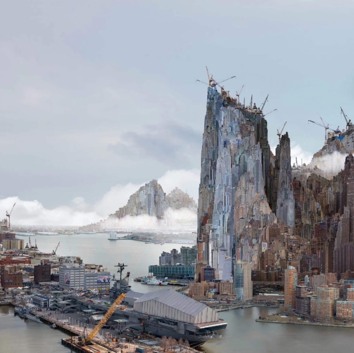 Yang Yongliang, Riverbank 河 岸 , 2024