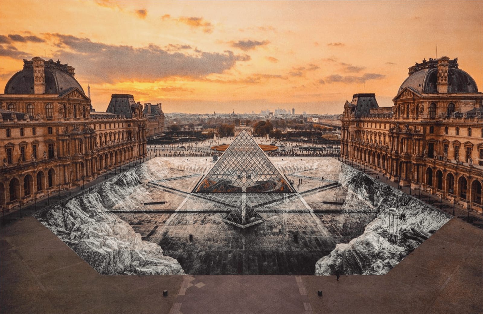 Jr, JR au Louvre, 29 mars 2019, 19h01, 2019