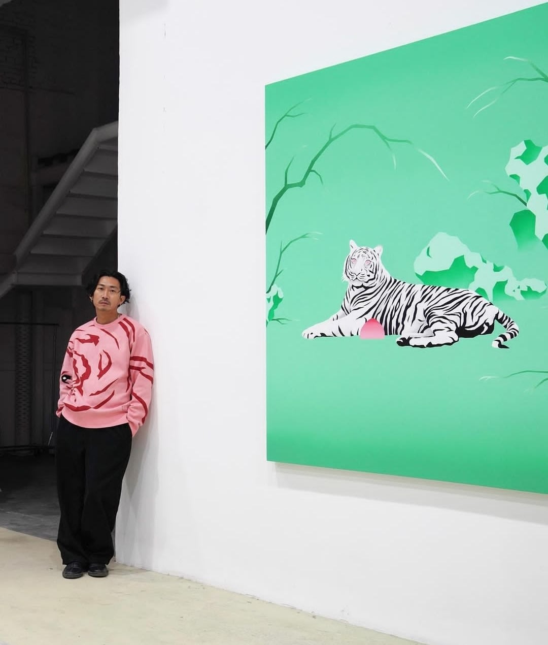 Zelam Lim, Crouching Tiger on Broken Stone, 2020