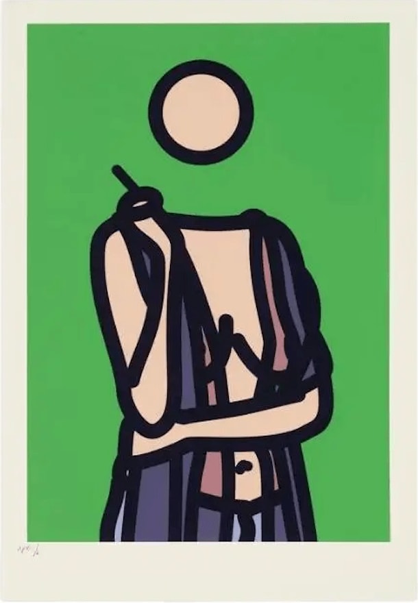 Julian Opie, Ruth with Cigarette 5, 2006