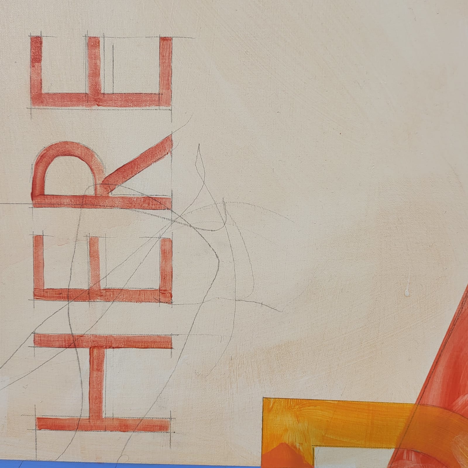 Robert Montgomery, Annunciation Painting (Enemies of the Icebergs and the Stars), 2019