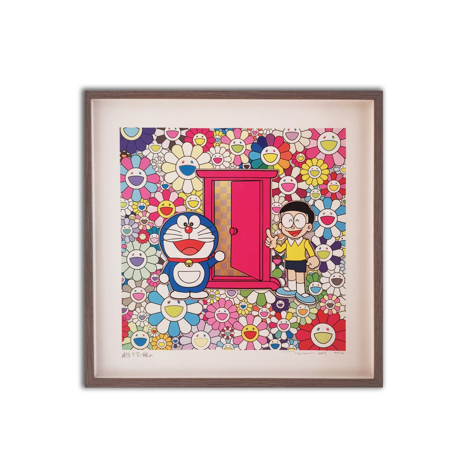 Takashi Murakami, Anywhere Door (Dokodemo Door) in the Field of Flowers, 2019