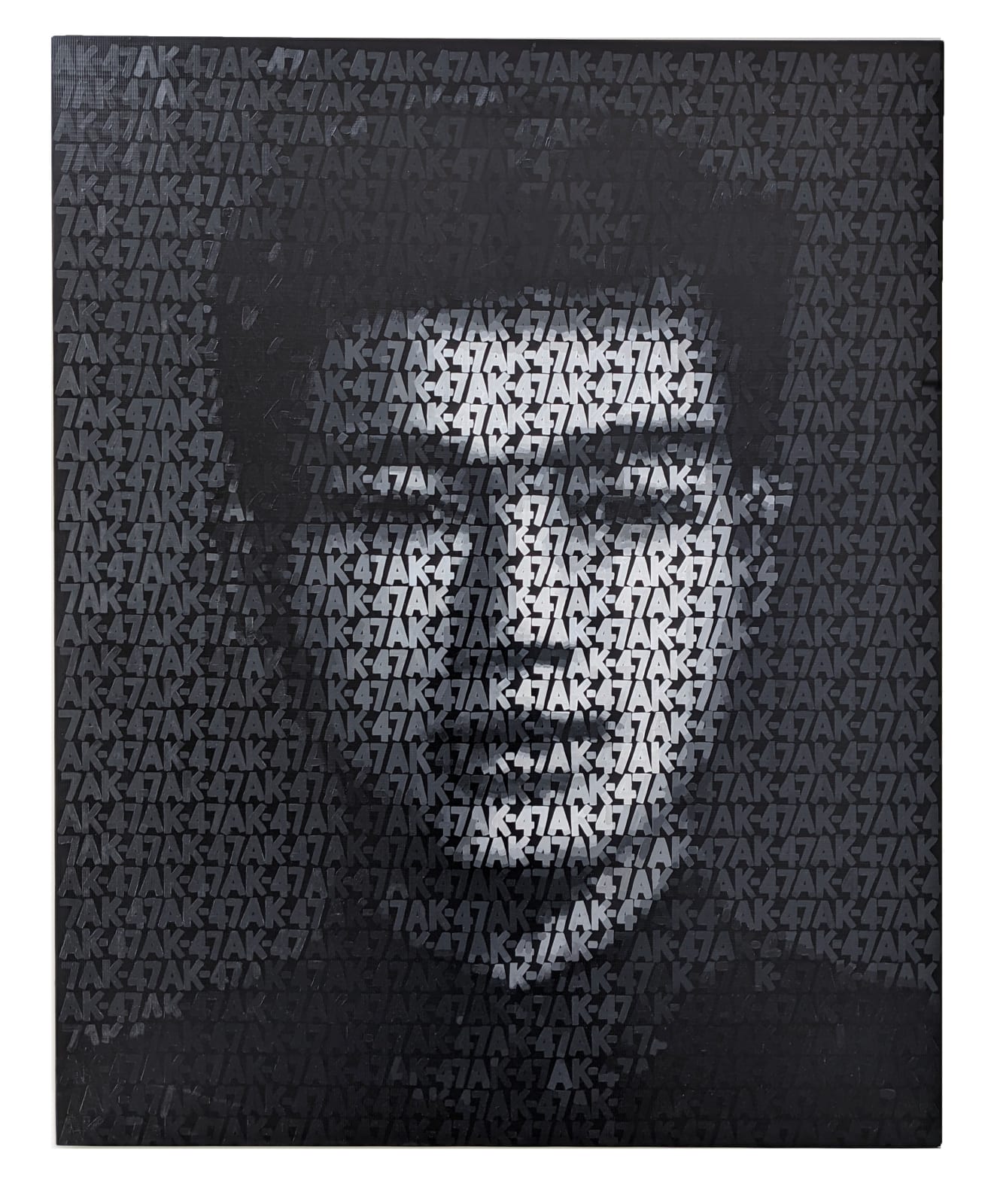 Zhang Dali, AK-47(A4), 2007