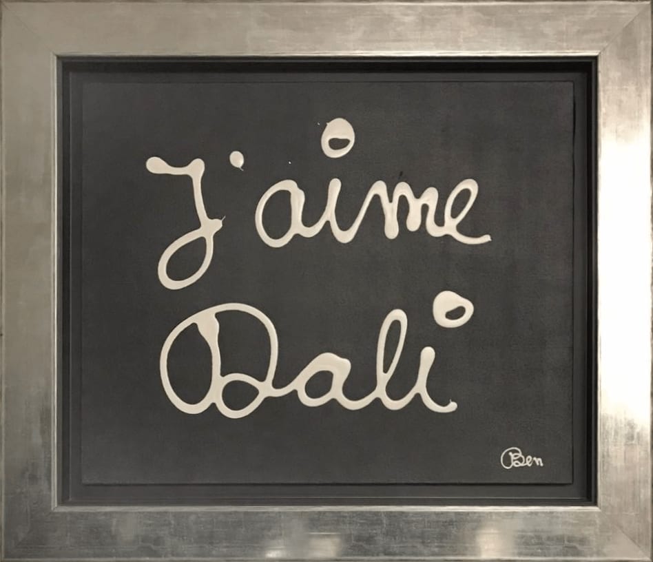 Ben Vautier, J’aime Dali, 1990