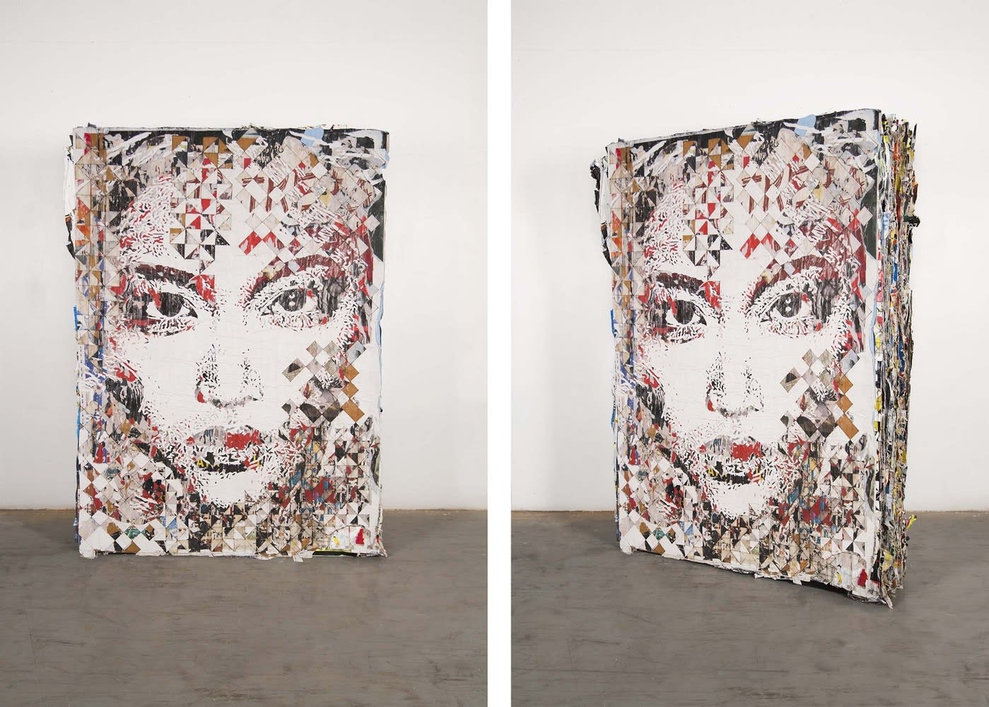 Vhils, Camada Series #05, 2018