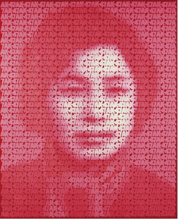 Zhang Dali, AK-47 (L2), 2008