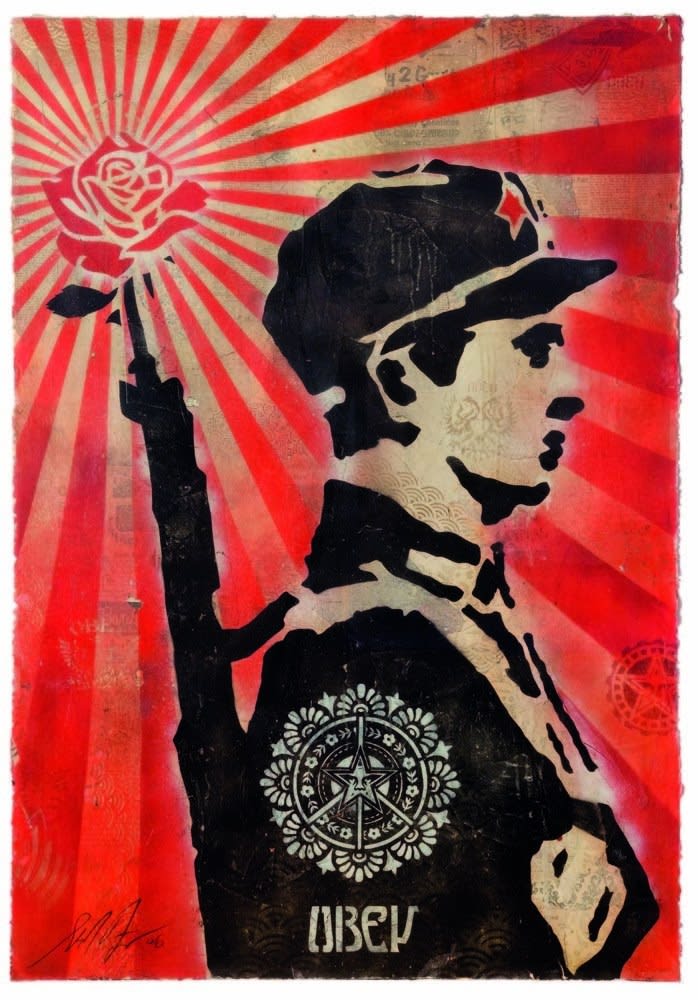 Shepard Fairey, Rose Soldier, 2006