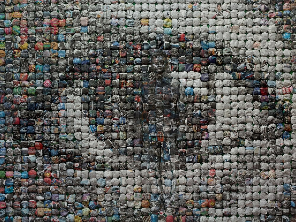 Liu Bolin, Your World (small), 2014