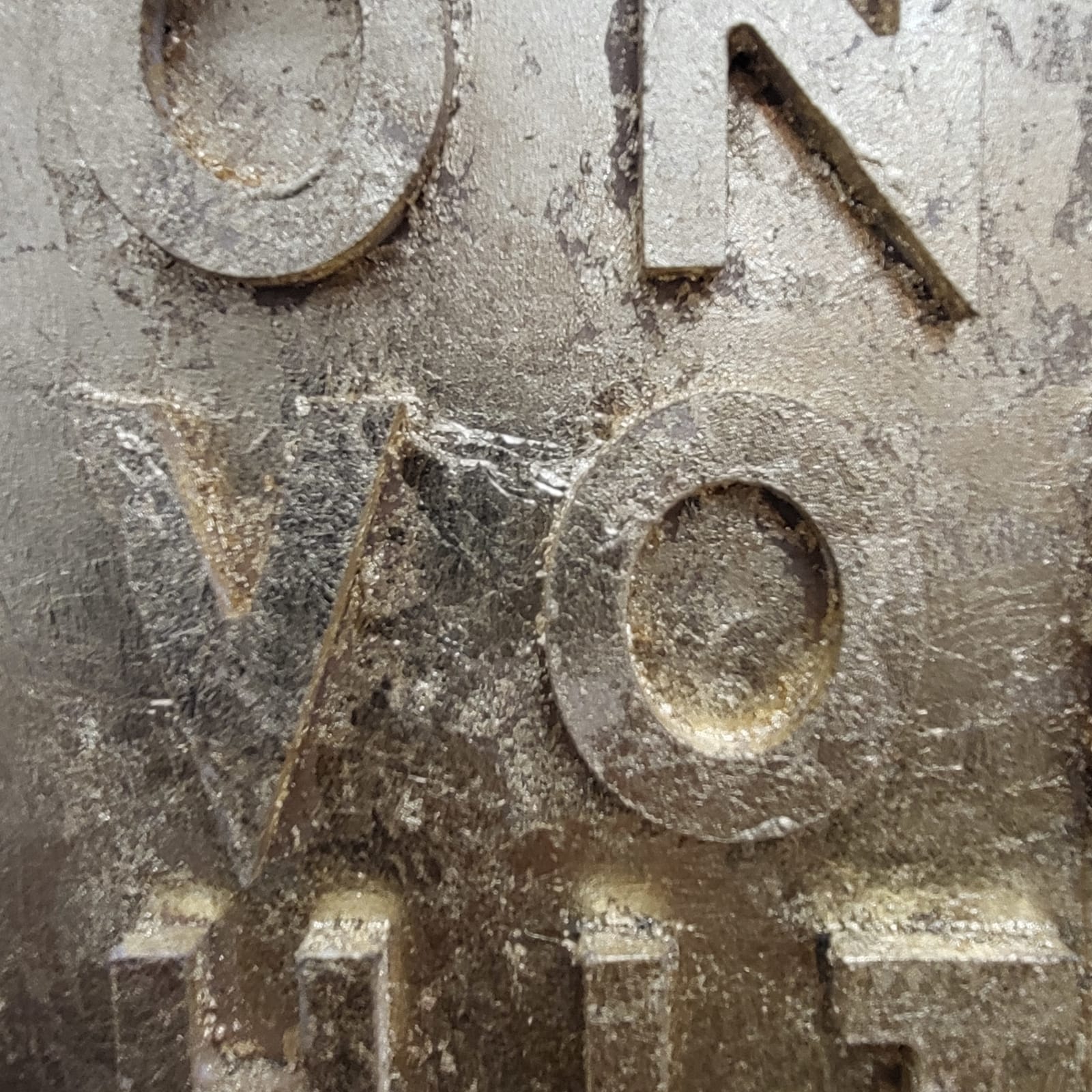 Robert Montgomery, Woodcut Panel (One Day), 2019