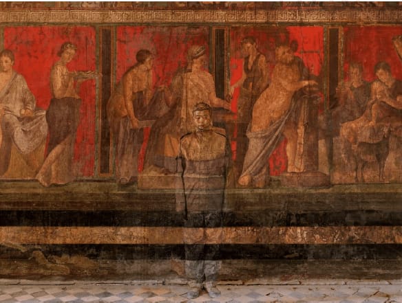 Liu Bolin, Villa dei Misteri, Pompei, 2012