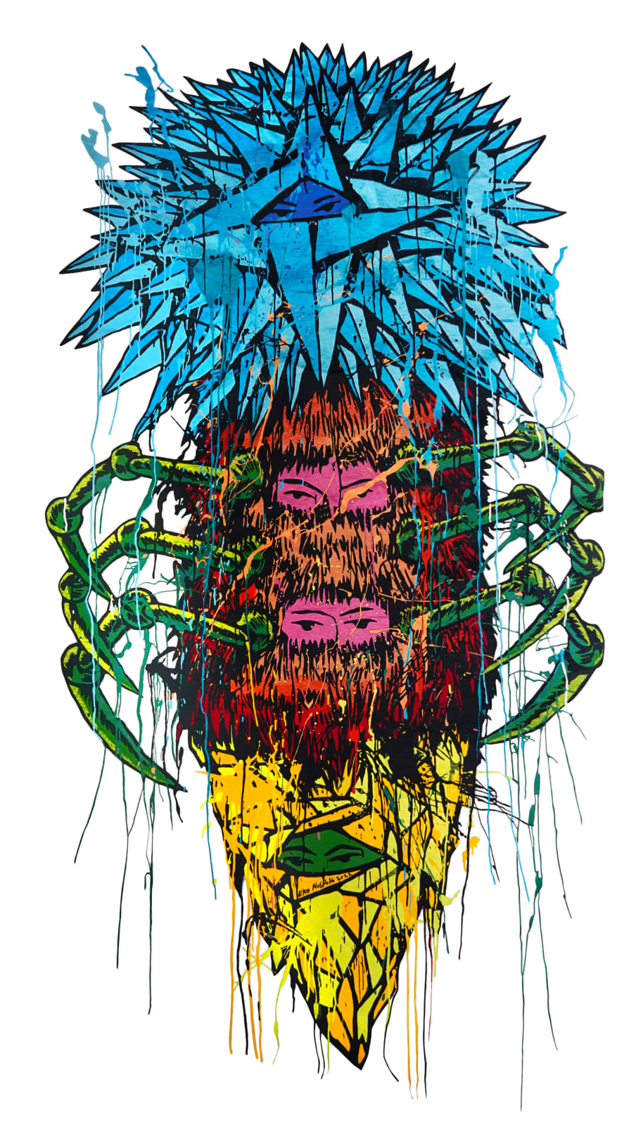 Eko Nugroho, Democracy is a Star Shining Only at Dark, 2022