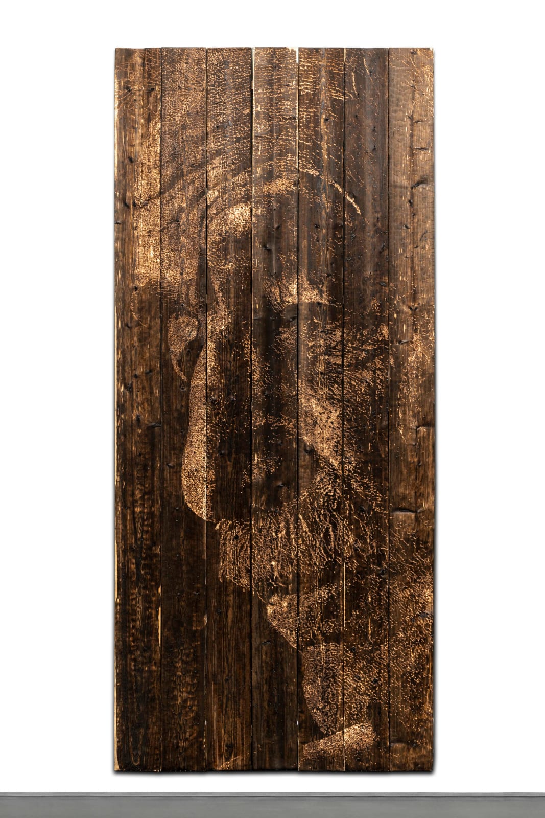 Vhils, Burnt Series #03, 2022