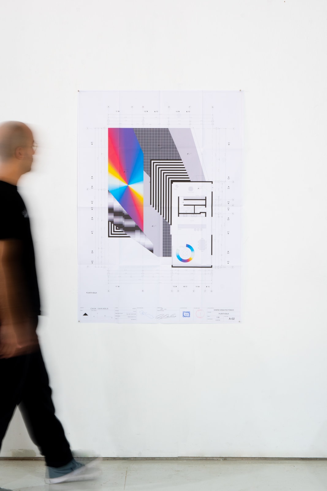 Felipe Pantone, Casa Variable Floor Plan 1, collaboration with Pablo Limon, 2021