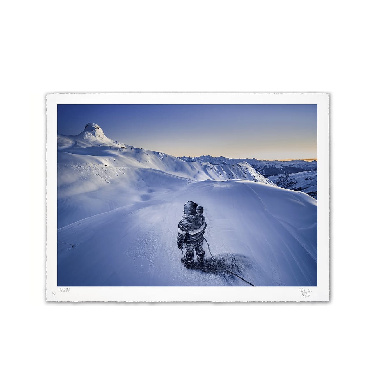 Saype, Encordés | La Plagne (limited edition), 2023