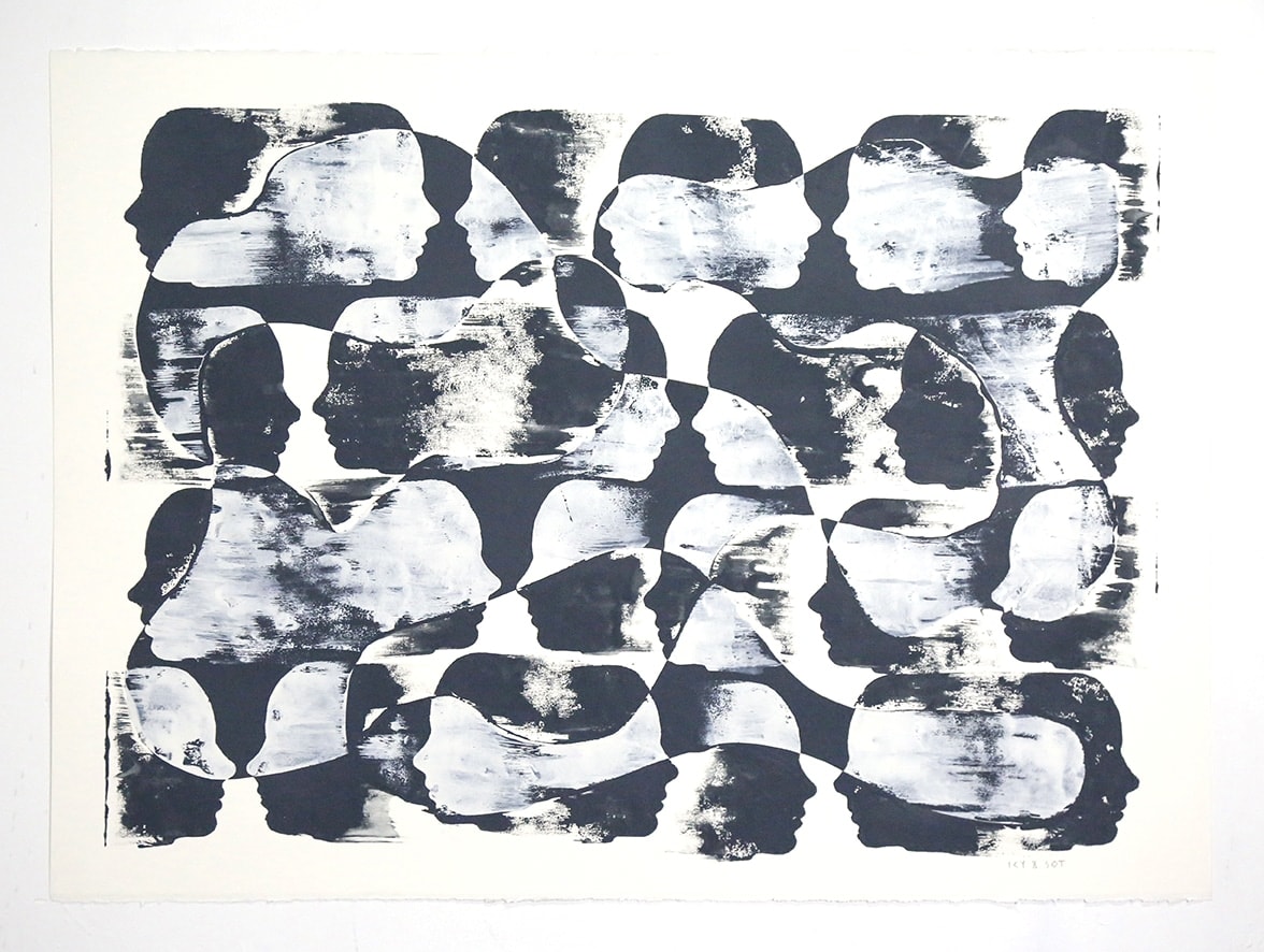 Icy and Sot, painting on paper, courtesy Danysz gallery